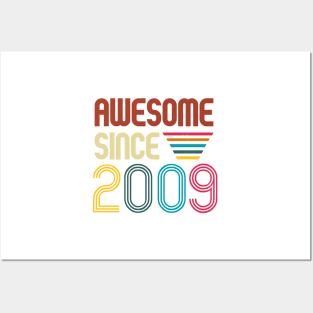 Awesome since 2009 -Retro Age shirt Posters and Art